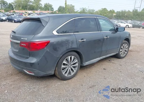 2016 Acura Mdx Technology Acurawatch Plus Packages/Technology Package from USA, damaged, VIN 5FRYD4H48GB044537